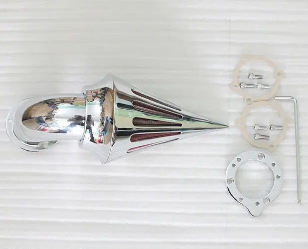 

Motorcycle Chrome Spike Air Cleaner Kits Intake Filter For Harley S&S CV S&S Carburetor Moto