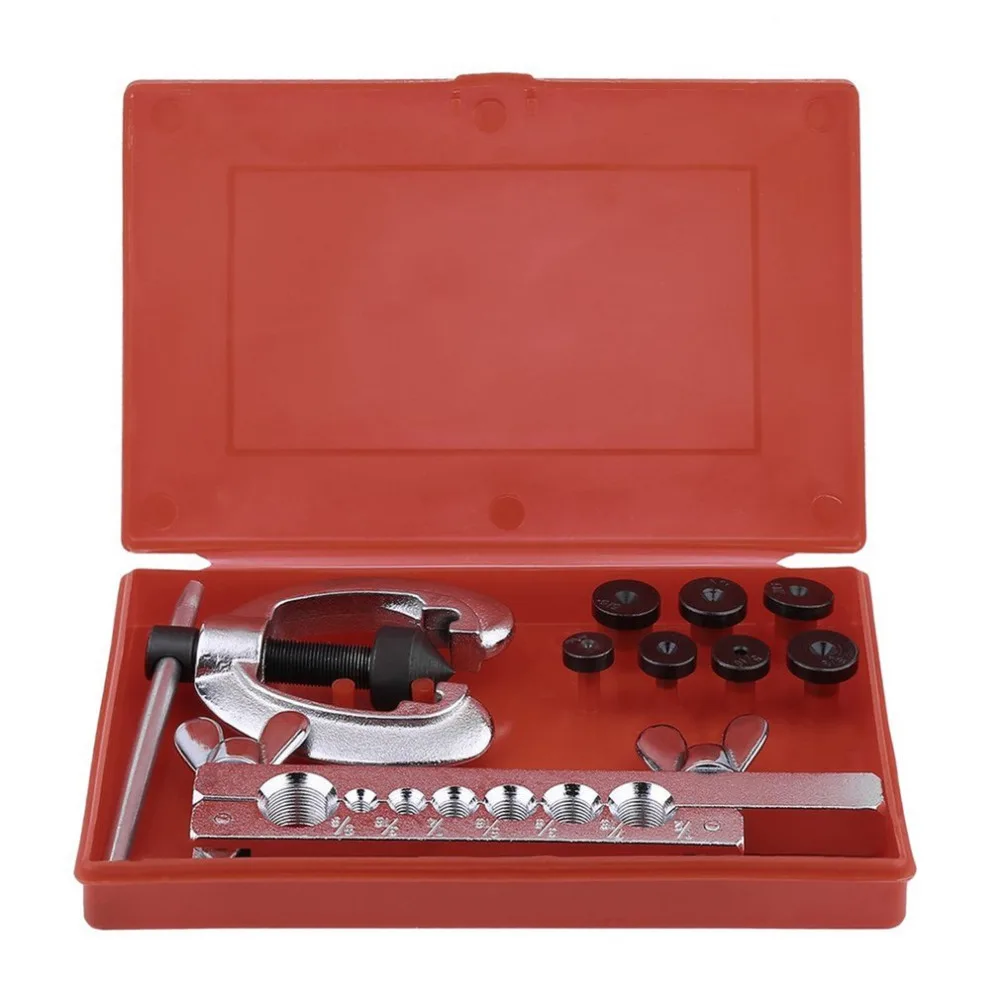 Professional 3 Way Brake Water Gas Line Plumbing Double Flaring Tool