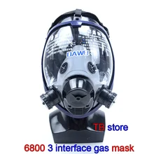 Máscara respiradora de gas, mascarilla protectora de pulverización con filtro 3M/SJL, esférico, Super claro, Universal, 6800