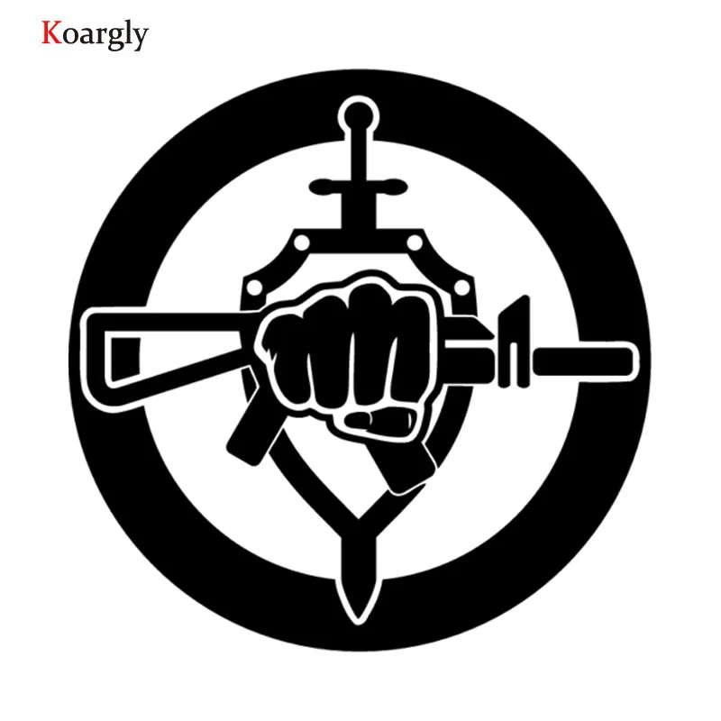 Koargly 12*12cm Special Forces vinyl art glasses car sticker reflective accessories decal auto