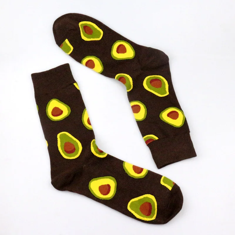 Растения пиццы авокадо пончик забавные Женские носочки для мужчин милые хлопковые повседневные Мягкие фруктовые носки Sokken короткие унисекс Термо носки Meias