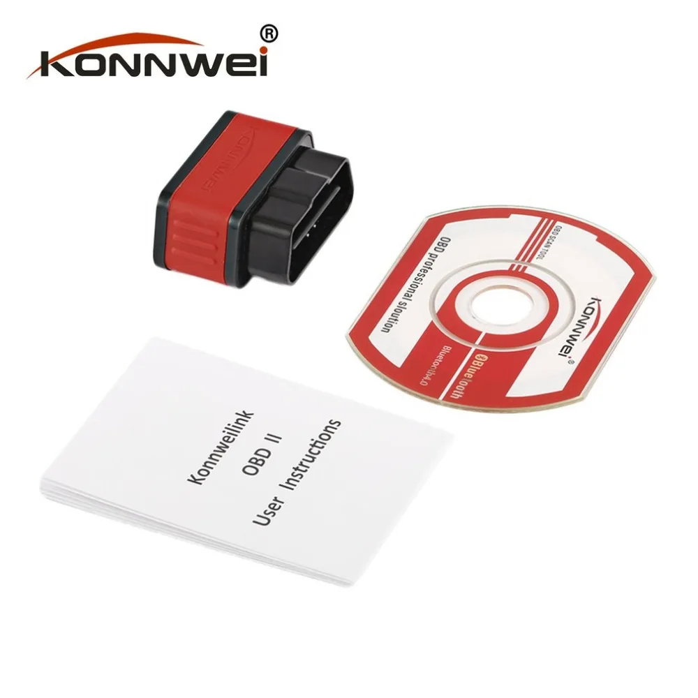 Konnwei KW903 ELM327 Bluetooth ODB2 Car Diagnostic Scanner Detector Tool Code Reader for Android for IOS