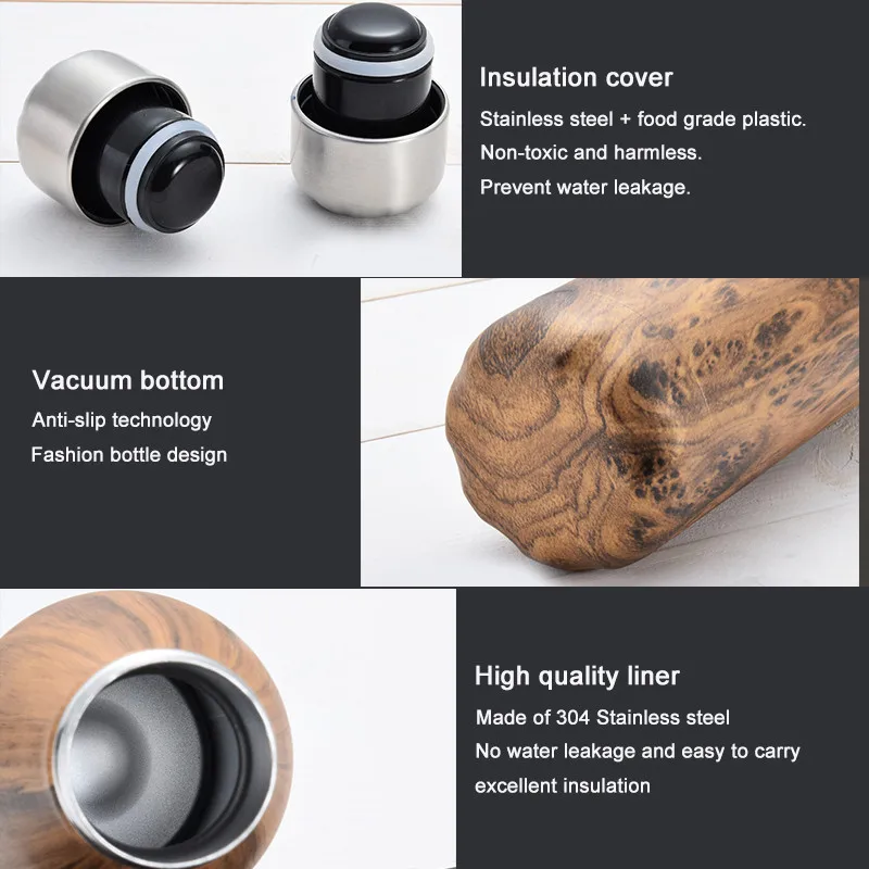 Ceny 2019 nowy przenośny butelka wody termos izolowany butelka termiczna sportowe na świeżym powietrzu Camping piesze wycieczki kubek 500ML