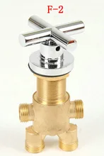 Salle de douche vanne mélangeuse, en laiton baignoire ensemble de robinets pour chaude et d’eau froide, commutateur robinet de douche, 3 pcs robinet de douche mélangeur