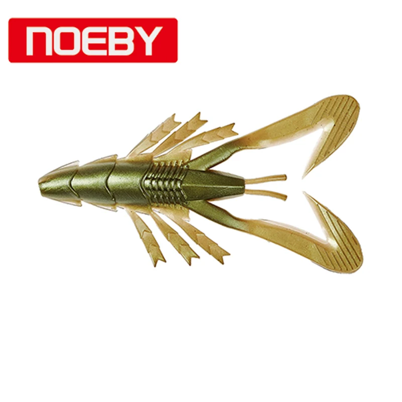 Noeby 8.5cm 5 pcs/bag Pesca Shrimp Soft Fishing Lure Leurre Souple Baits-Swimbait | Спорт и развлечения