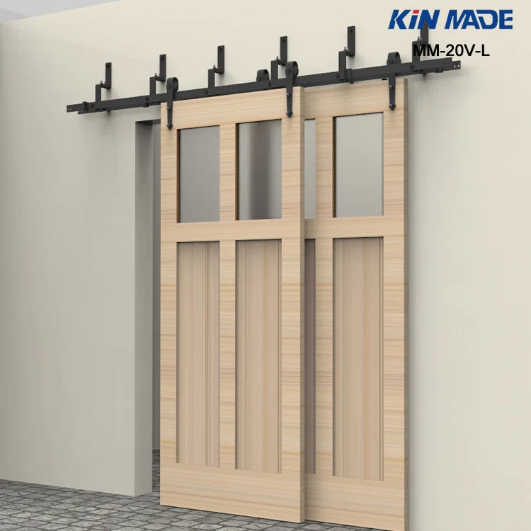 Оборудование для раздвижной двери сарая с двойной панелью MM 20V L|sliding barn door hardware|barn