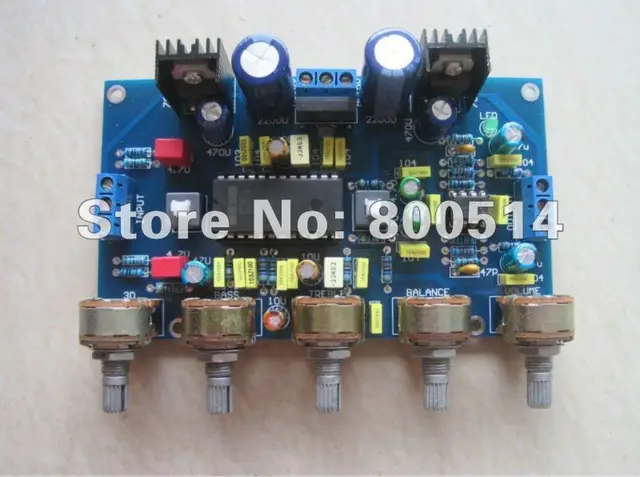 Assembled LM4610 + NE5532 preamp LM4610 tone control Board