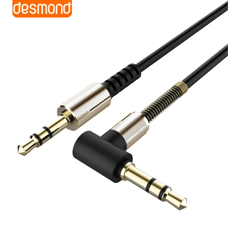L-Shaped Aux Audio Cable 3.5mm Jack Male to Headphone cable Gold plated Earphone extension code for Car Speaker Phone PC |