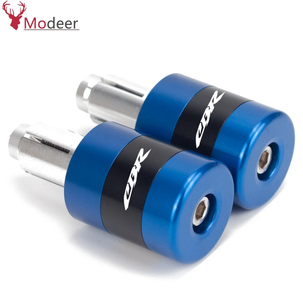 CBR LOGO Motorcycle handle bar ends handlebar grips 7822mm hand cap For HONDA cbr 600 rrf4if4 1000rr cbr1000rr CBR600RR (5)