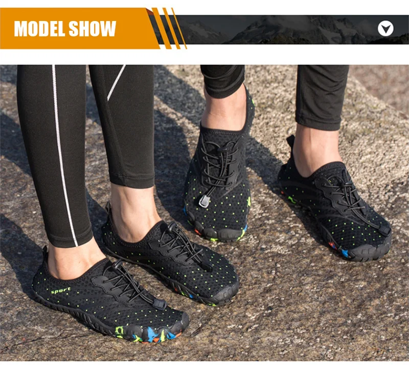 Verão dos Homens Sapatos de Água para Mulheres Sapatos de Praia Natação do Aqua Sapatos de Mergulho Sandálias de Pesca Novo Respirável Upstream Tênis Descalços 12 Cheap Sapatos de natação