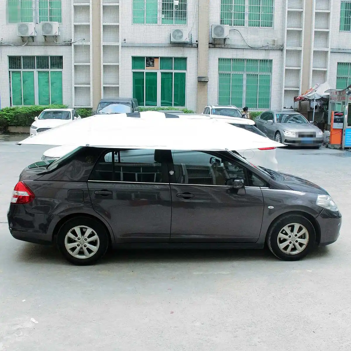 

320x220cm Remote Automatic Car Umbrella Sunshade Tent Roof Cover Anti-UV Hot Protection Outdoor Protector Sun Shade Summer