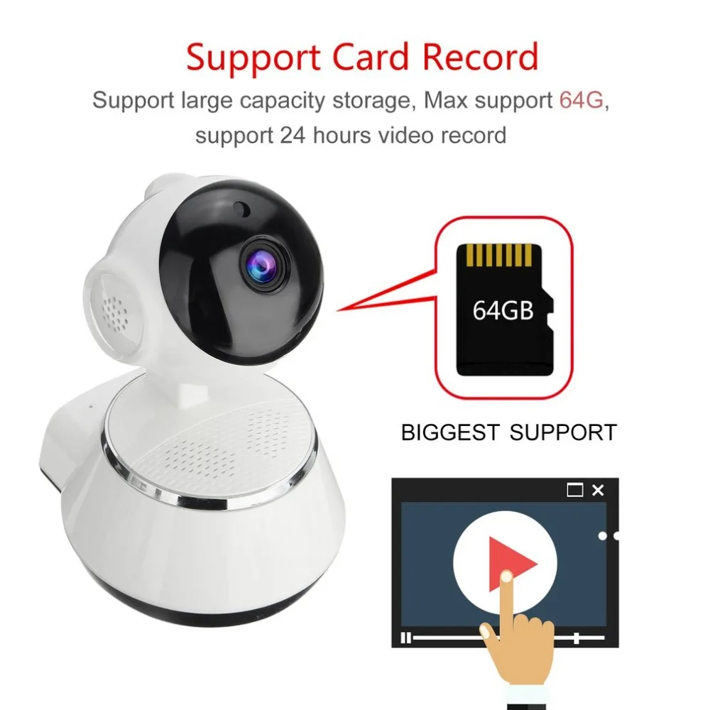 LESHP видеоняня мини IP камера 720P HD 3 6 мм Беспроводная умная WiFi детская Аудио запись