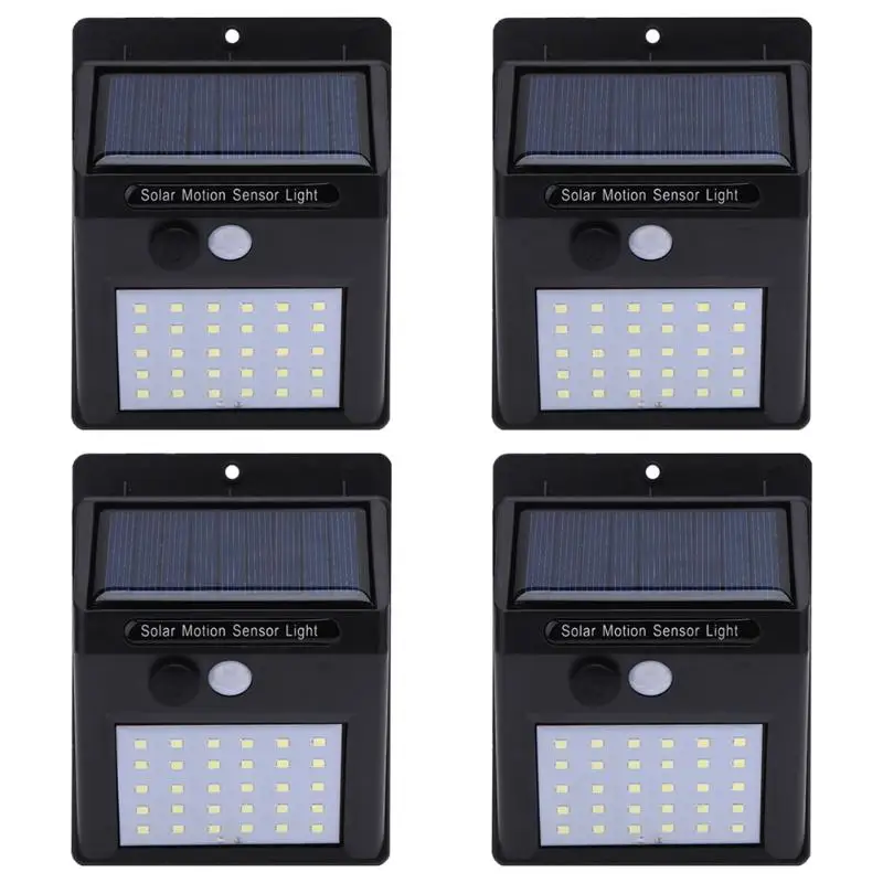 1-4Pcs 20/30 LEDs Solar Light PIR Motion Sensor Solar Garden Light Waterproof Outdoor Energy Saving Street Yard Path Home Lamp