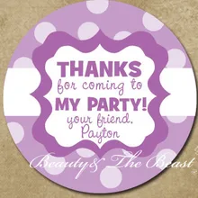 Персонализированные лиловый Подарочный стикер на заказ вечерние сувенирные бирки на сумку подарочные бирки украшения на день рождения Детские вечерние Подарочная коробка конфет