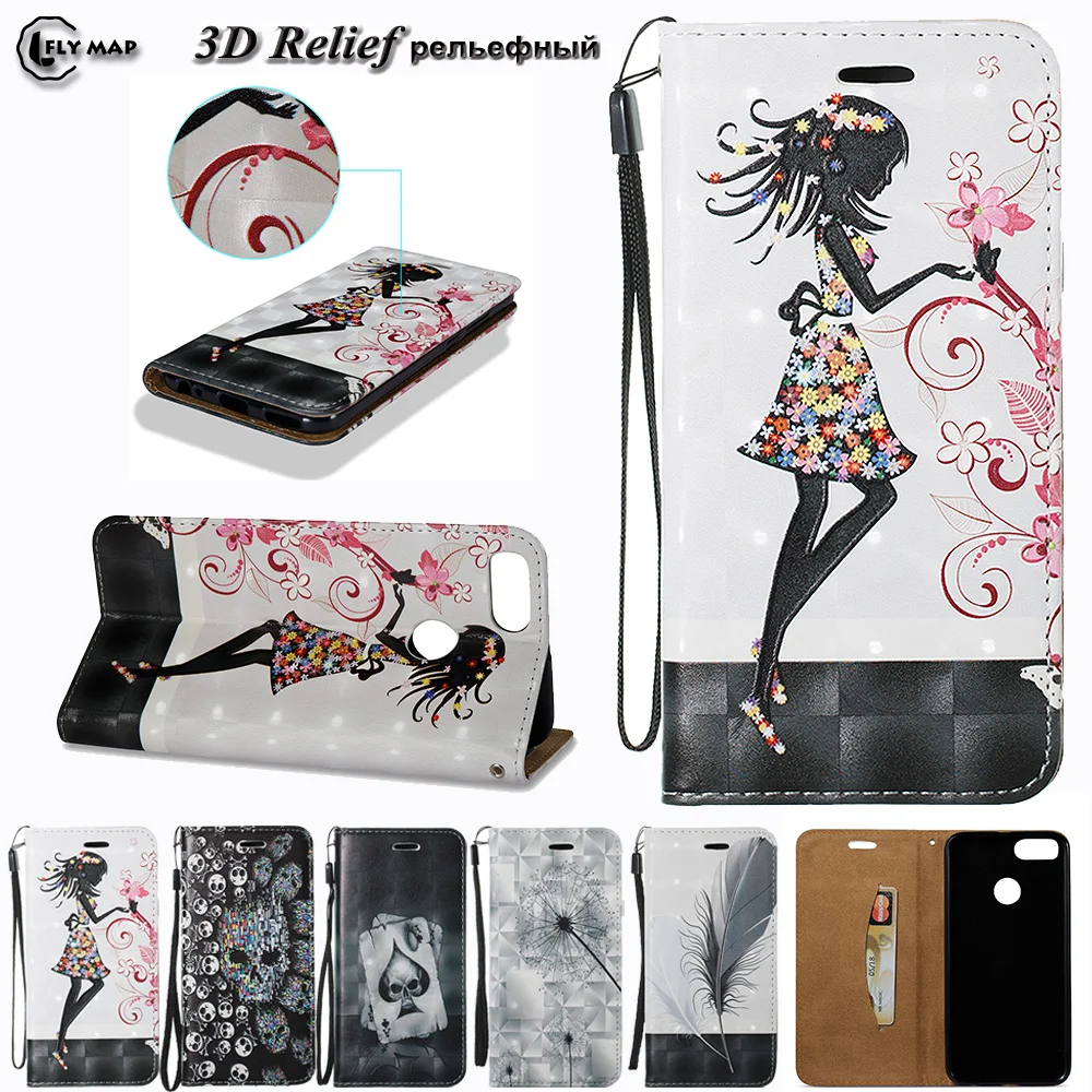 3D Relief Case For Xiaomi 5X 5 X X5 Flip Wallet Phone PU leather Cover Coque For Xiao Mi Xiaomi A1 A 1 1A Mi5x Shell Bag
