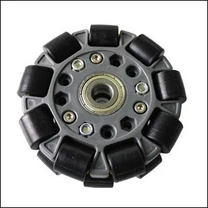 

100mm Double Plastic Omni Wheel W/Bearing Rollers & Central Bearing 14058