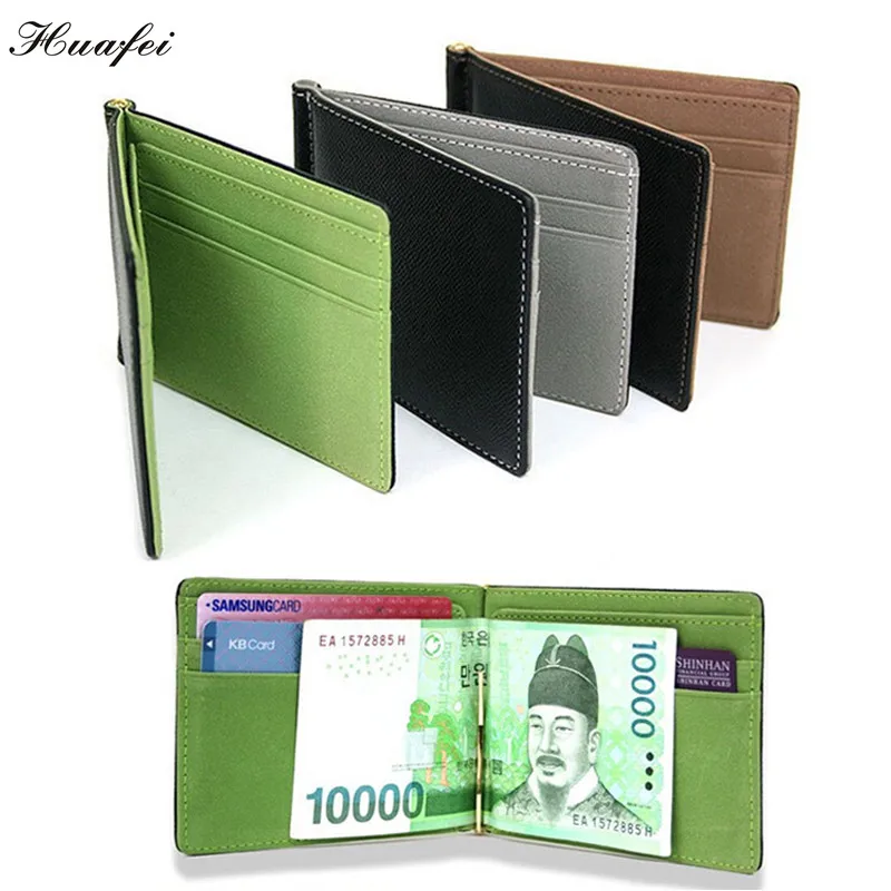 New South Korea Style Money Clips Fashion Wallet Men's Wallet Colourful Ultrathin Wallet Men Purses Small Originality Wallet 666