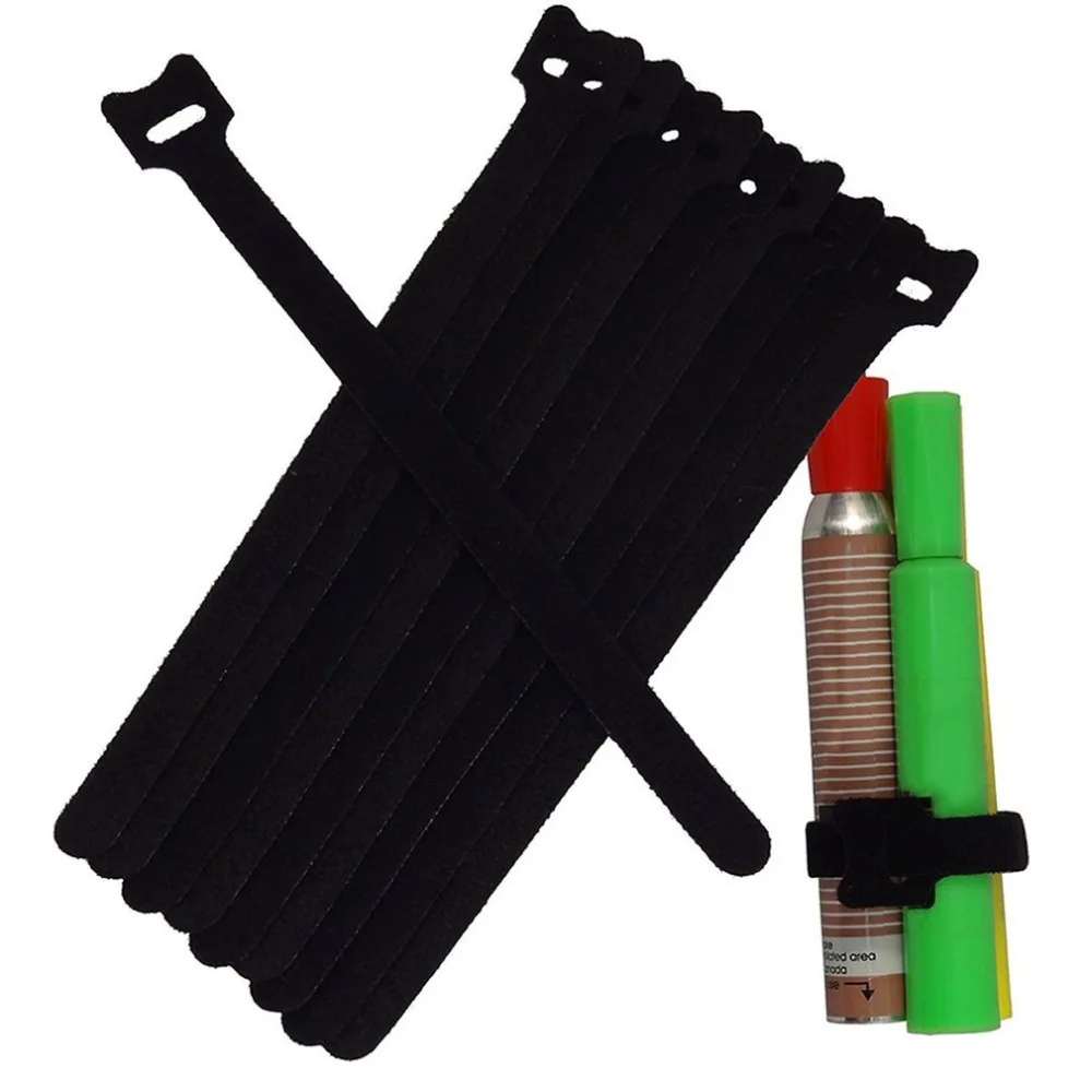 

10PCS 20CM Magic Sticker Lightweight T Shape Cable Cord Ties Straps Portable Fixing Tape Multifunctional Clasp