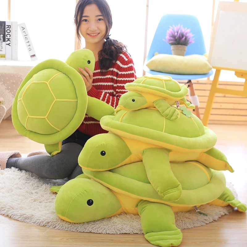 1 個ぬいぐるみ人形亀カメ人形人形大枕子供かわいい女の子現在の女性新年 Large Pillow Plush Toysplush Toy Doll Aliexpress