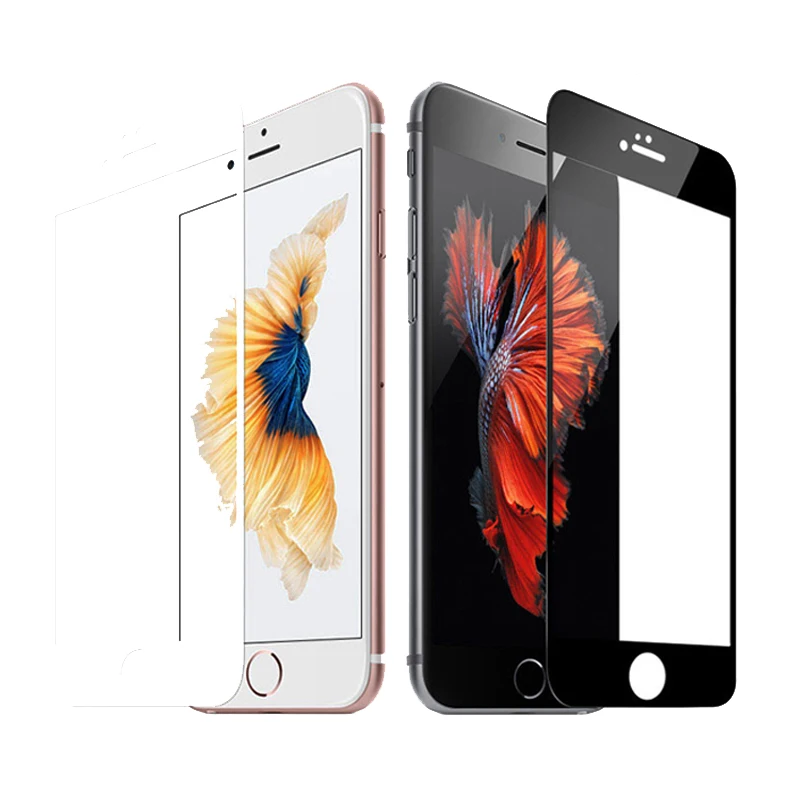 GerTong Передняя пленка Закаленное стекло для iPhone 5S 7 6 6S X 5 SE 8 Plus защита экрана полное