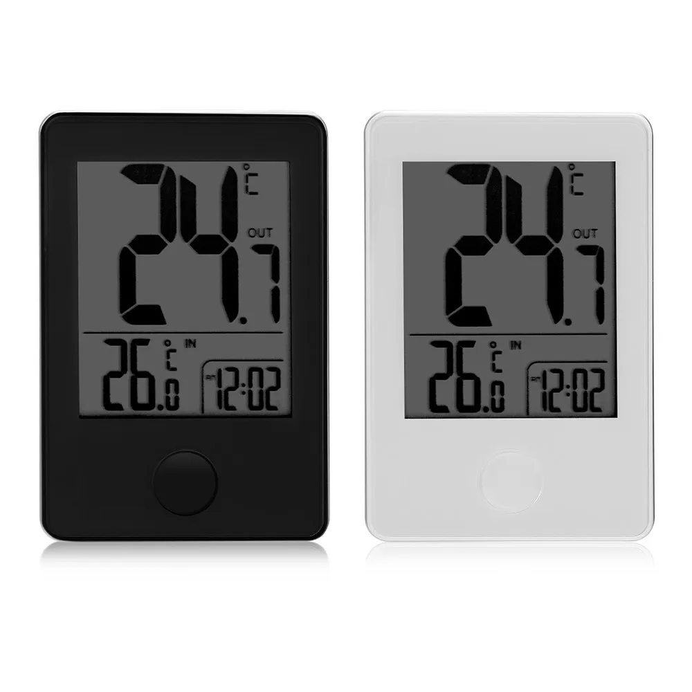 Remote Household Thermometer Precision Wireless LED Display Digital Thermometer Indoor Outdoor  Electronic Digital Table Clocks 12