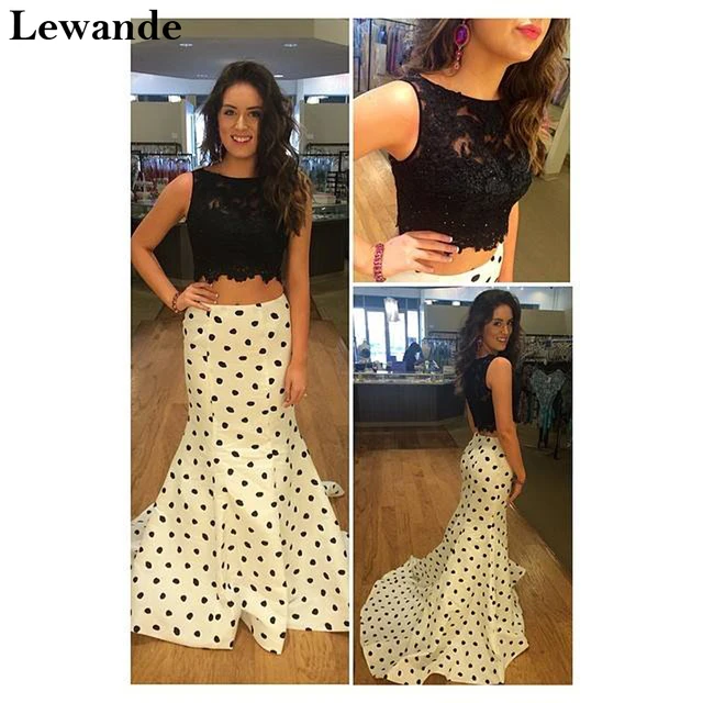 Red Polka Dot Prom Dress