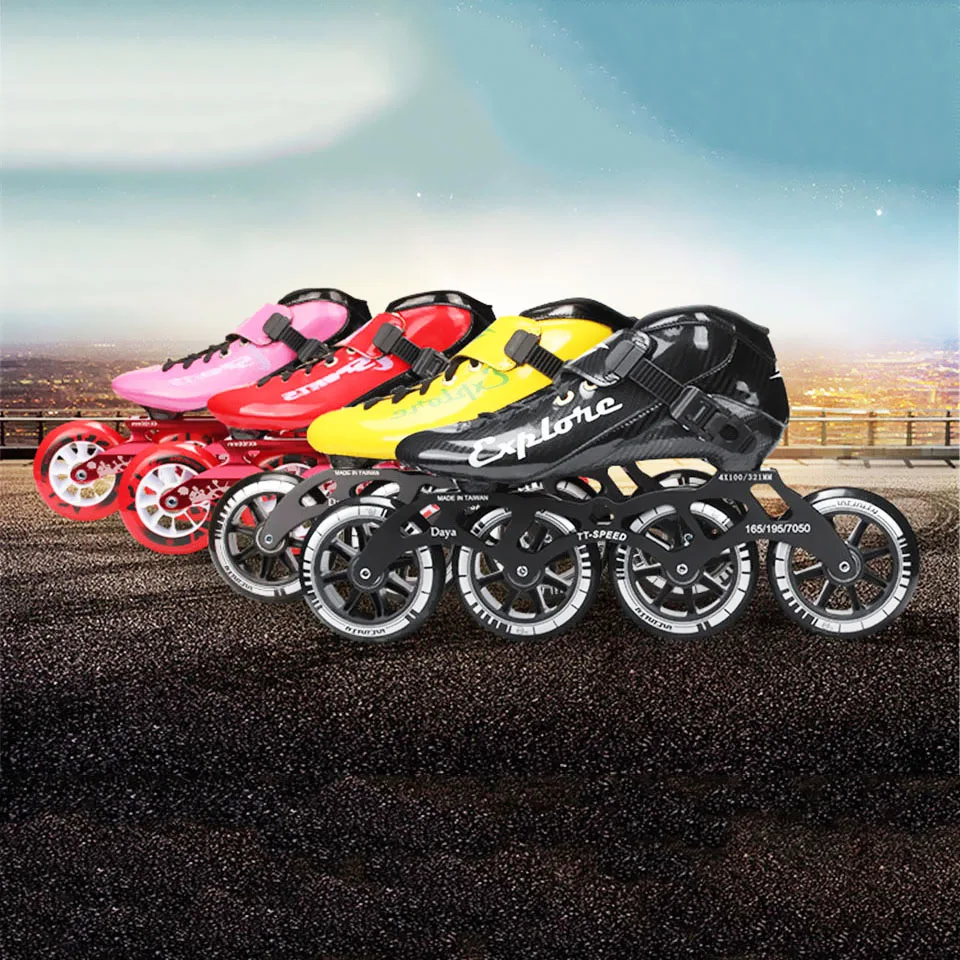 JEERKOOL Inlines Speed Skates Roller 4 Wheel Roller Skates for Kids Men