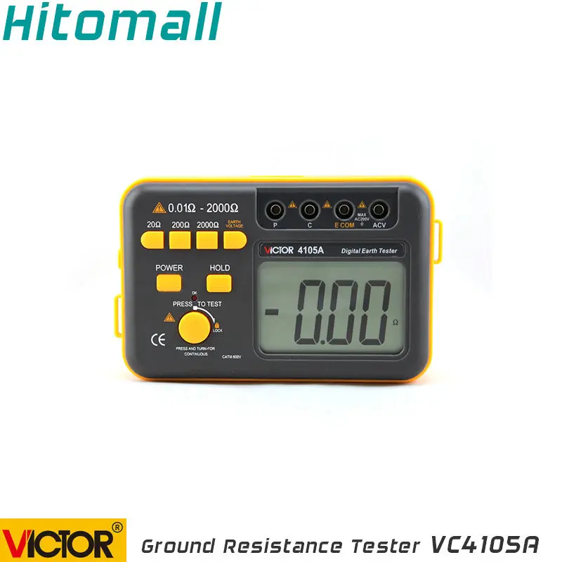 Professional Victor Digital Earth Resistance Tester Ground Resistance