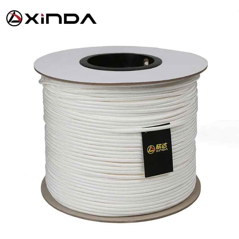 Equipamentos de Sobrevivência Xinda Escalada Paracord Corda Acessórios Cabo 5mm Diâmetro 8kn Força Segurança