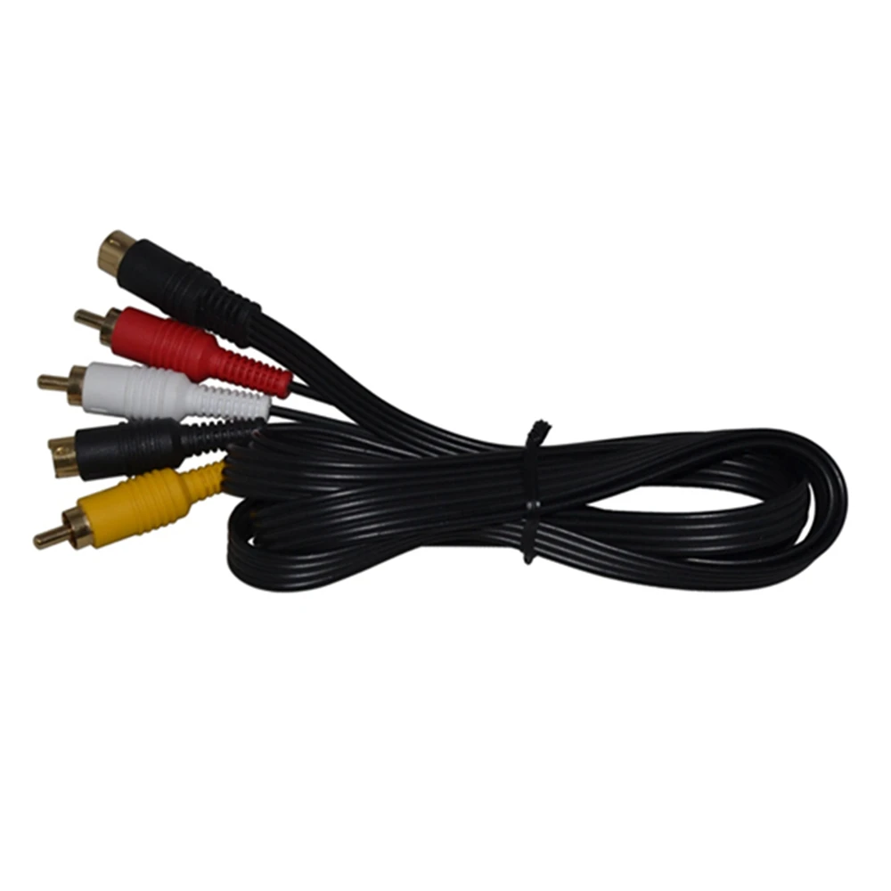10pcs a lot Gold Plated Plug S Video Cable for Saturn RCA AV Audio