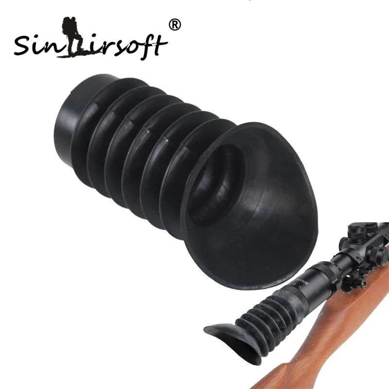 

SINAIRSOFT High Quality Rubber 38mm Flexible Scalability Ocular Soft Rubber Eye Protector Cover for Airsoft Rifle Scope Hunting