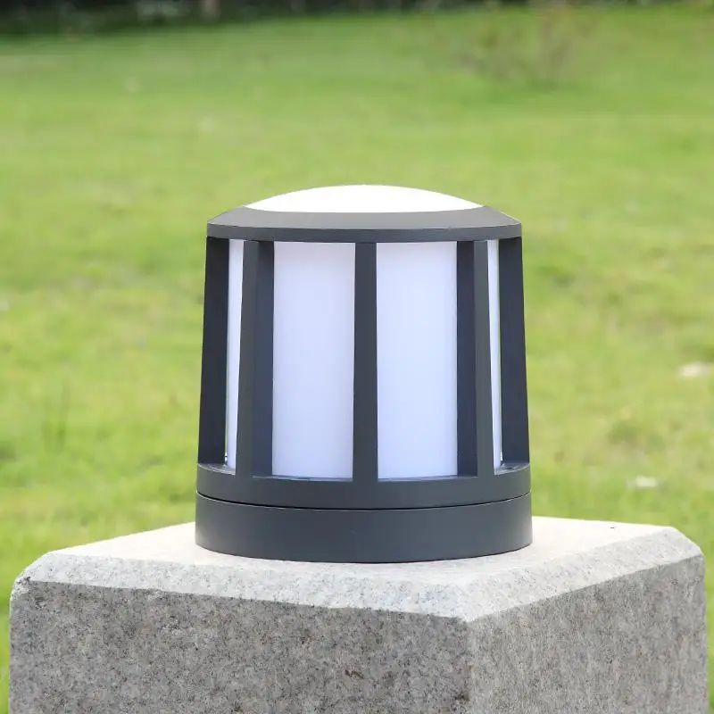 E27 Водонепроницаемый светодиодный сад современный алюминиевый столб светильник Открытый Двор вилла Пейзаж Полюс газон блокираторы света