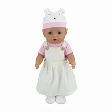 Костюм+ шапочка+ Обувь Одежда для куклы подходит для 43 см детская кукла одежда аксессуары для куклы реборн