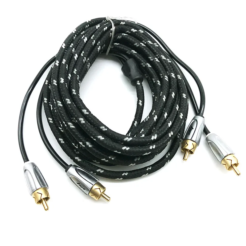 DQ RCA Phono Y сплиттер Ведущий кабель-адаптер разъем автомобильный аудио 4,5 м кабель провода