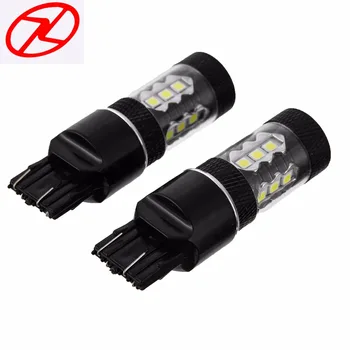 

2x 6000K White 7443 High Power 80W LED Bulbs Fog DRL Driving Light Head Lamp Backup Led Reverse Lamp