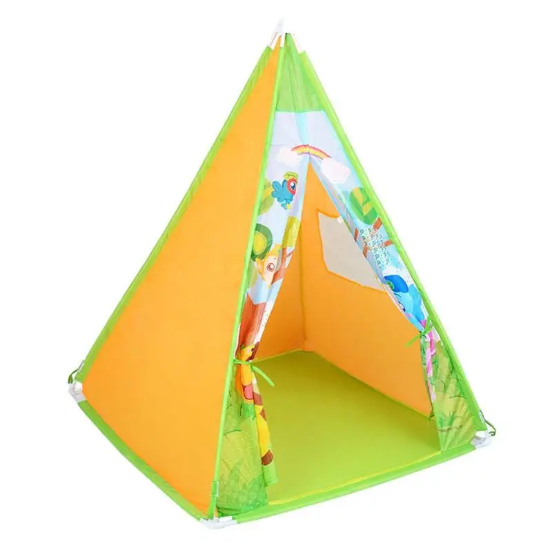 

Collapsible Triangle Children Baby Toys Storage Tent Teepees Game House Portable Playhouse for Kids Indoor Outdoor Game Tents