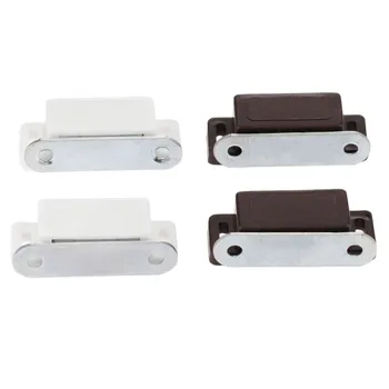 2Pcs Kitchen Cupboard Wardrobe Magnetic Cabinet Latch Catches 4616MM Magnetic Door Catches Furniture Hardware with Screws