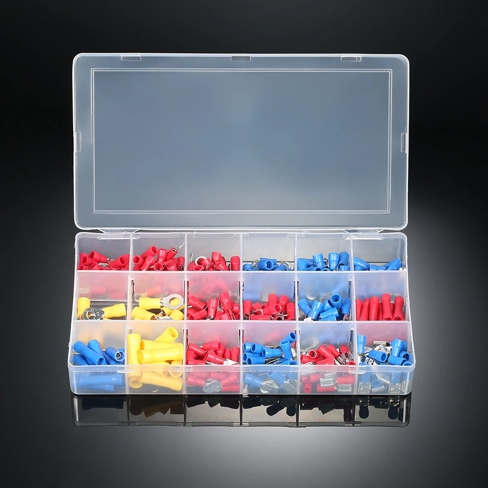 300PCS Assorted Insulated Electrical Wire Crimp connector terminal 18