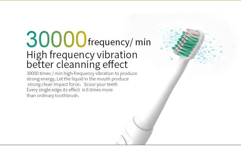 LANSUNG A39 PLUS ультра звуковая электрическая зубная щетка перезаряжаемая Беспроводная зарядка умный таймер звуковая зубная щетка