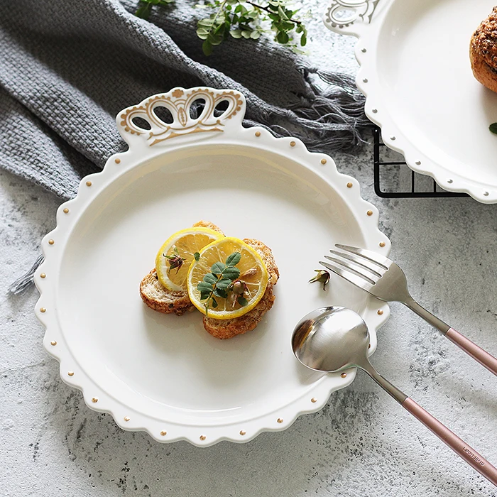 Merry Рождественский фарфор блюдо красный Санта Дизайн dinne неглубокая тарелка десерт торт снэк-машина Европейский Америка стиль жизни