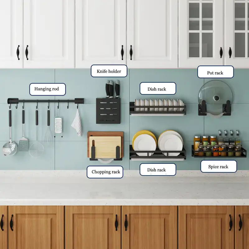 Organizador De Acero Inoxidable Para Sartenes De Cocina Colgador