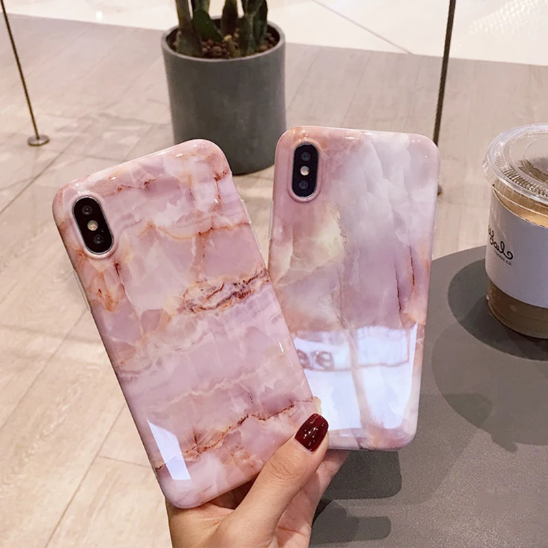 Модный глянцевый мраморный чехол с трещинами для iPhone 12 mini 11 Pro XR XS MAX мягкий
