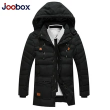 JOOBOX Brand Thick Parka Men Long Winter Jacket Men 2017 Fashion parka hombre Warm Cotton-Padded Jacket Coat Hooded Outerwear