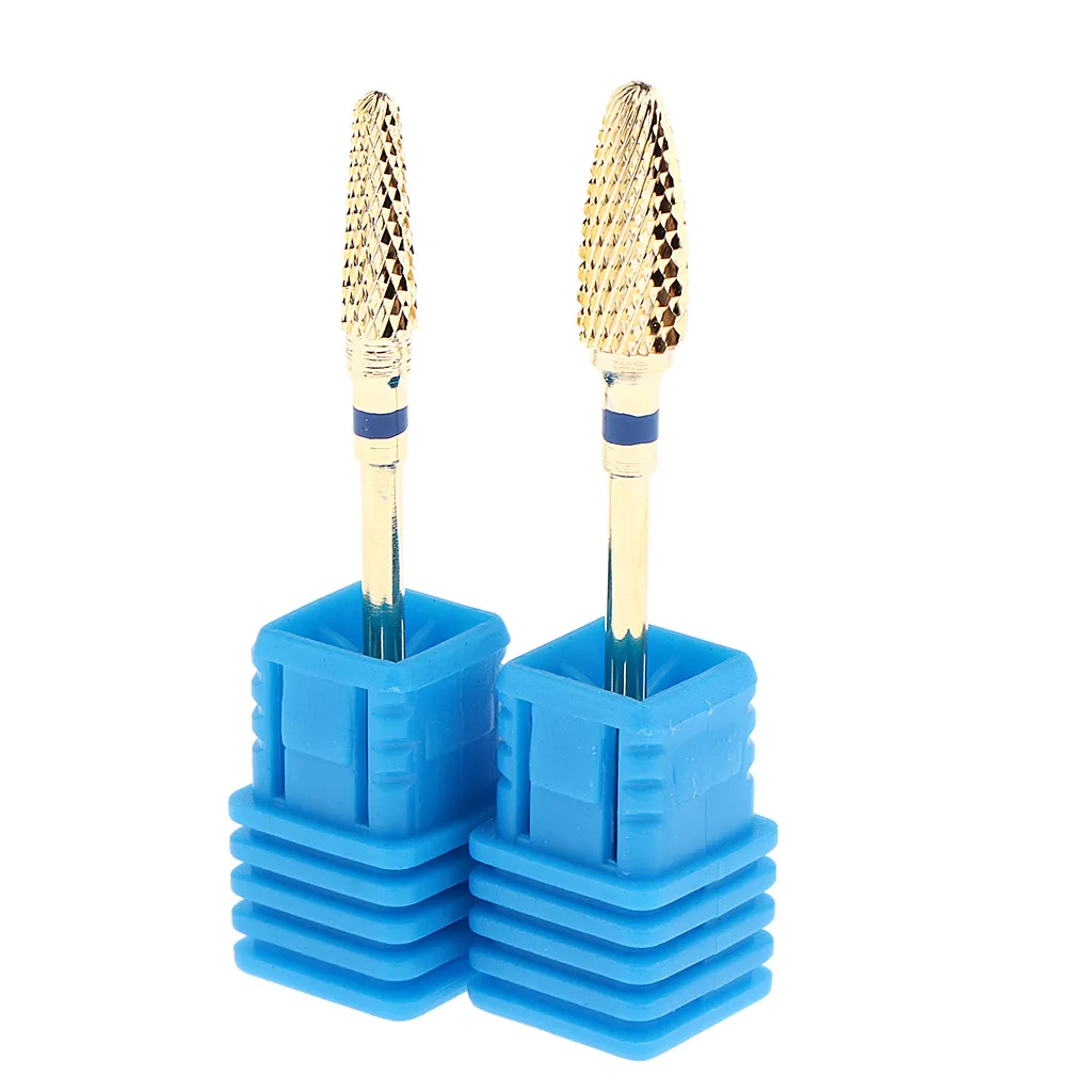 2pcs Electric Carbide Nail Art Drill File Bit Set Professional Manicure Drill Bits