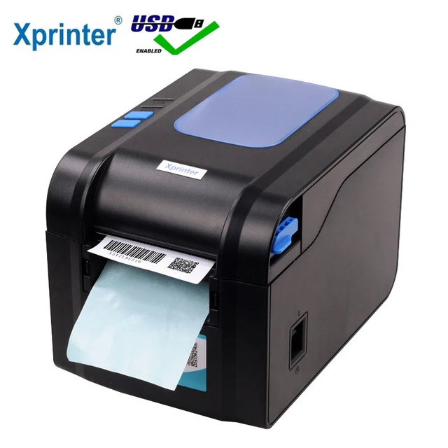Best Price Xprinter Label Barcode Printer Thermal Receipt Printer Bar Code Printer 20mm-80mm With Auto Stipping XP-370B