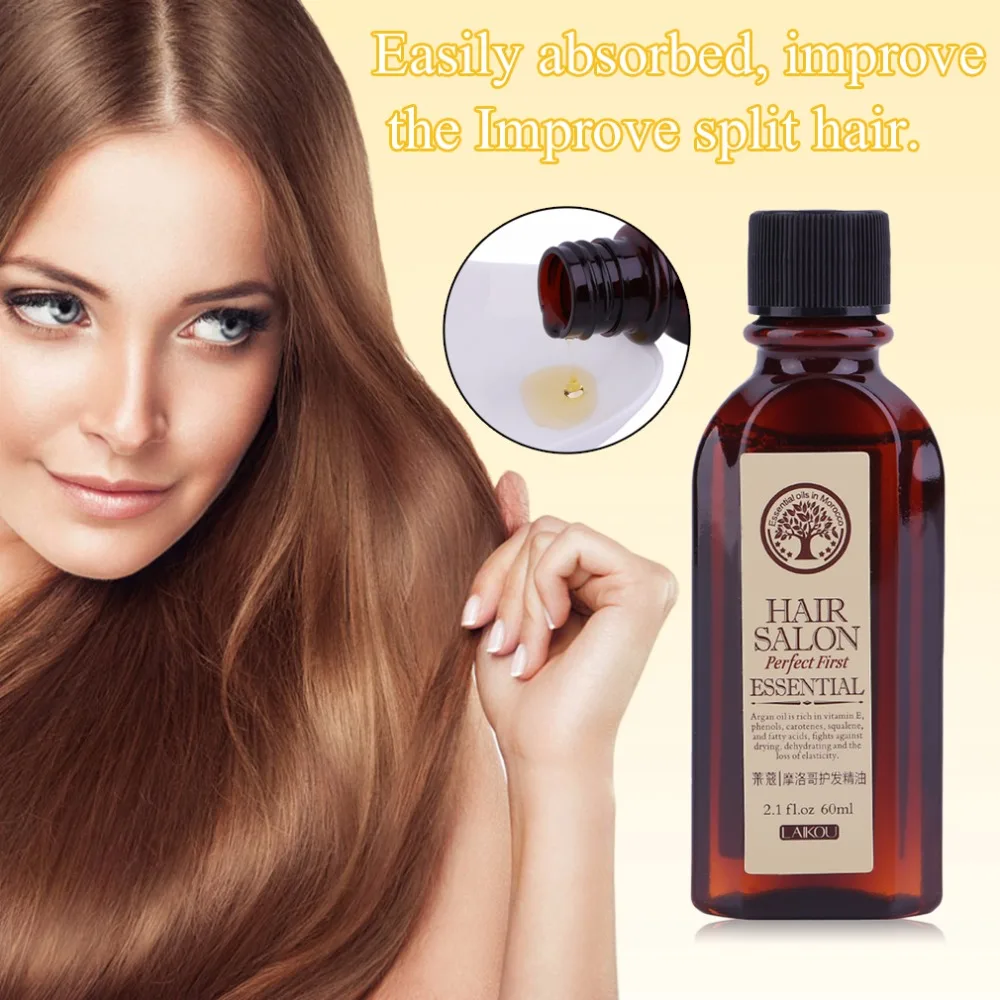 BRAND 60ML Hair Care Essence Treatment Moroccan Pure Argan Oil