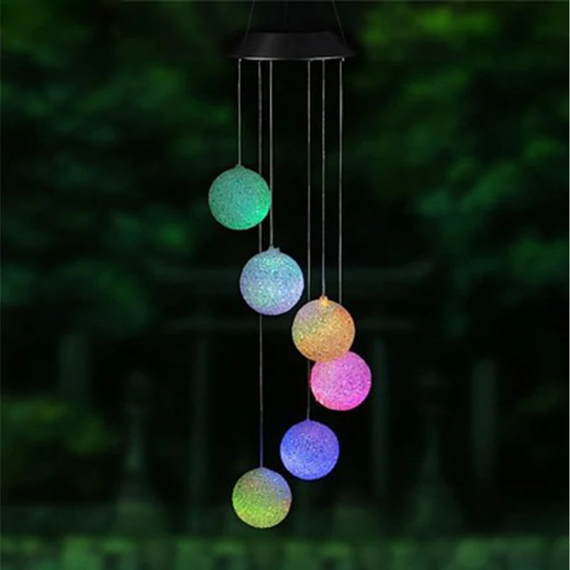 Sinos de Vento Lâmpada à Prova Luz ao ar Solar Multicolorido Pendurado Dmulticolágua Vento Sino Livre Festival Festa Iluminação Jardim Noite Decoração Led 4 lâmpada à prova dmulticolágua vento sino luz