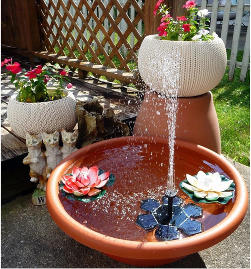 

VICTMAX New Creative Electric Power Storage Solar Energy Ice Flower Fountain Minitype Watering Irrigation Kits Home Garden Decor