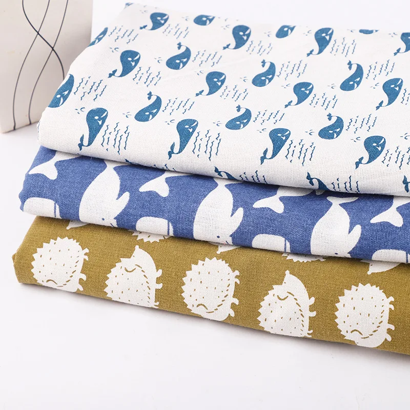 

50X150CM Linen Fabric Household Table Cloth Decorative Cloth Handmade DIY Colored Linen Modern Simple All-terylene Cloth
