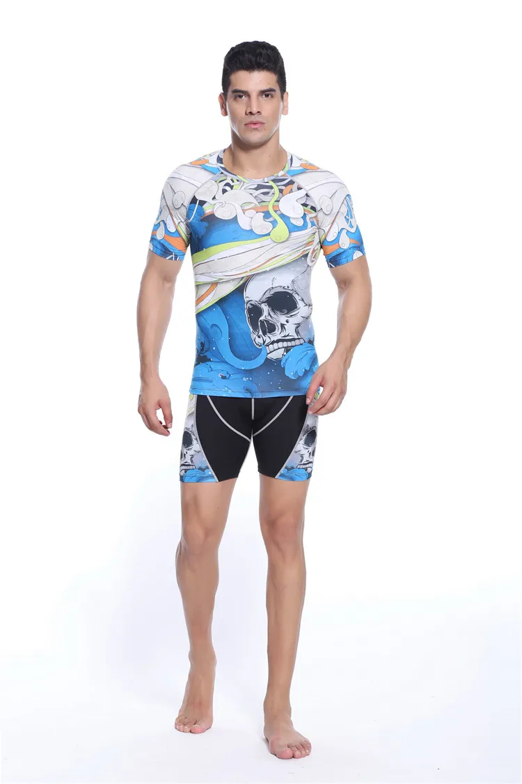Men compression muay thai boxing mma 